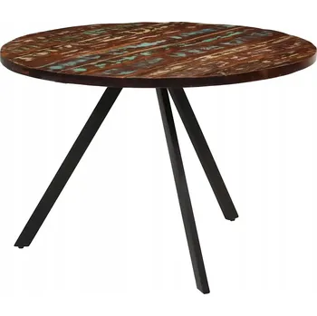 Jídelní stůl Jídelní stůl z masivního recyklovaného dřeva, vícebarevný, 110 x 75 cm