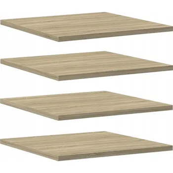 police Police na knihy 40 x 40 x 1,5 cm dub sonoma, 4 ks