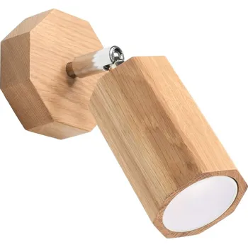 Nástěnné svítidlo Nástěnné svítidlo ZEKE moderní dubové do obývacího pokoje a ložnice skandinávský Sollux Lighting