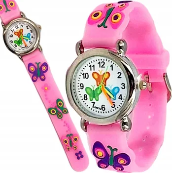 Hodinky PRVNÍ HODINKY PRO DĚTI MOTÝLI MOTÝLCI VZDĚLÁVACÍ PRO VÝUKU