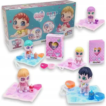 Panenka #sbabam Funny Box Baby Love krabička, mini panenka s lahvičkou