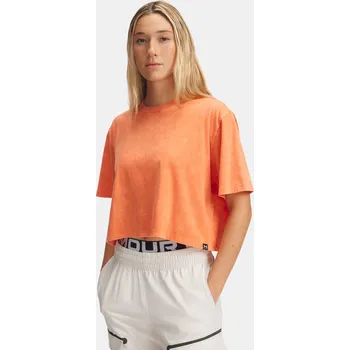 Dámské tričko Dámské tričko Under Armour UA Rival Wash SS 1389724-847 Oranžová MD