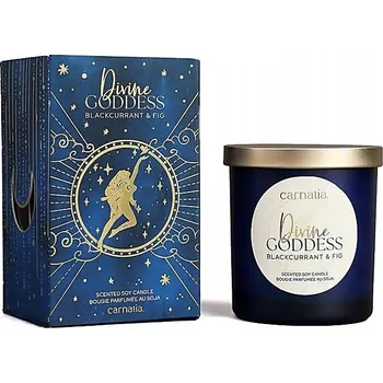 Svíčka Sójová svíčka Carnatia Starry Spell ve skle Černý rybíz a Fík