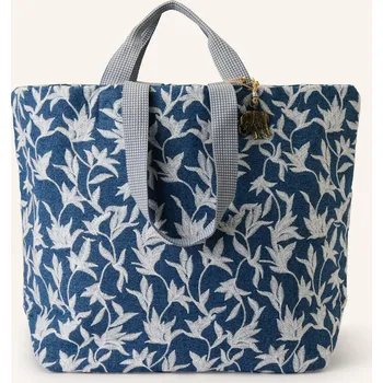 Kabelka Anokhi Nakupující, modrá / bílá