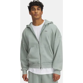 Pánská mikina Pánská mikina Under Armour Icon HWT Fleece Wash FZ 6000651-348 Zelená SM