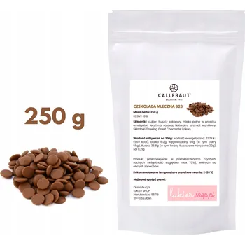 Čokoláda Mléčná Čokoláda Barry Callebaut 250 g