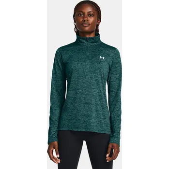 Dámské oblečení Dámská mikina Under Armour Tech 1/2 Zip- Twist-BLU 1384225-449 Modrá XS