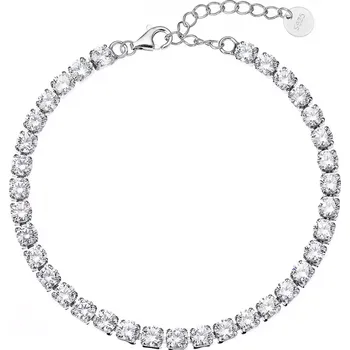 Oblečení a móda Stříbrný luxusní tenisový náramek 13097.1