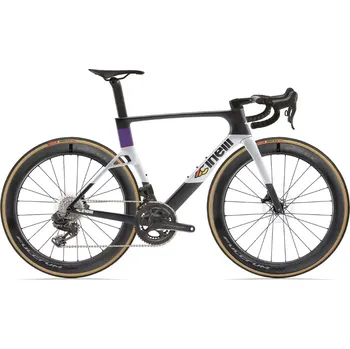 Silniční kolo Silniční kolo CINELLI Aeroscoop Purple Fiber Campagnolo Super Record WRL 52/M