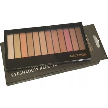 Oční stíny Paletka očních stínů MAX&MORE Sypké, různé typy finišů