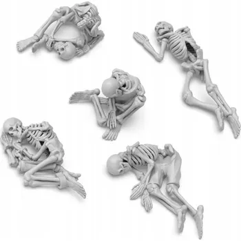 Plastikový model 3D tištěná sada - Lidské kostry 1:35 - kostry 5 ks