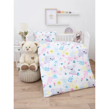 Povlečení Bavlněné povlečení Renforcé do postýlky - Koala