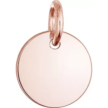 Přívěsek Pozlacený stříbrný přívěsek placička 64092 rose gold