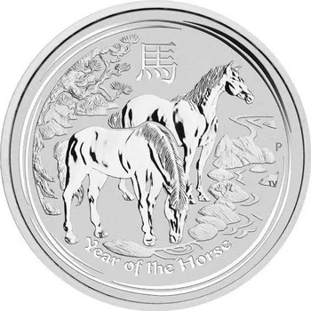 Stříbrná mince 2 Oz Lunar Series II Year of the Horse 2014