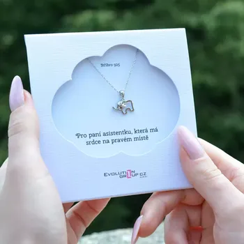 Náhrdelník Pro paní asistentku, která má srdce na pravém místě - OB55