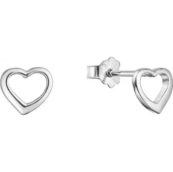 Náušnice Stříbrné náušnice srdíčka 61038