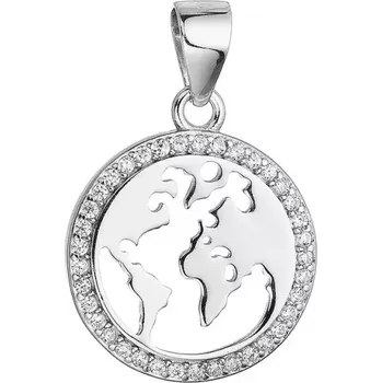 Přívěsek Stříbrný přívěsek světadíly 14062.1 crystal