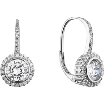 Náušnice Stříbrné náušnice s výrazným kulatým zirkonem 11636.1