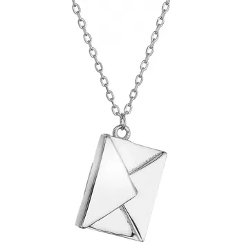 Náhrdelník Stříbrný náhrdelník obálka-psaníčko 62039