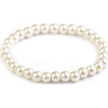 Náramek Perlový náramek Varianta: 2 krémová nejsvět., Balení: 1 ks
