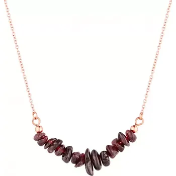 Náhrdelník Náhrdelník s kamenem rudý avanturín 42037.3 ocel
