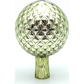 Zahradní dekorace Koule na plot - stříbřená | 75250