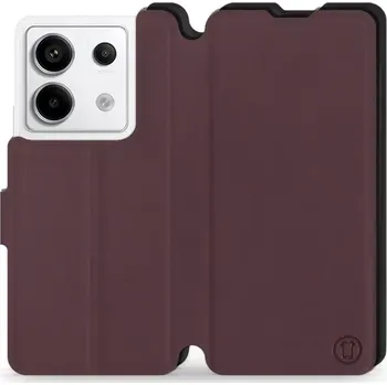 Pouzdro na mobilní telefon Flipové pouzdro Mobiwear Semiš - Xiaomi Redmi Note 13 Pro 4G / Poco M6 Pro 4G - Bordové S_BUB - VÝPRODEJ (Knížkové flip pouzdro, obal, kryt na mobil Xiaomi Redmi Note 13 Pro 4G / Poco M6 Pro 4G - Bordové , materiál Umělá kůže + TPU - ochrana 360°, stojáne