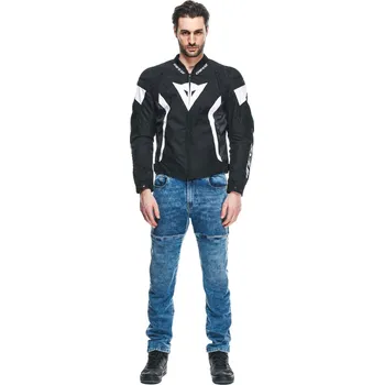 DAINESE AVRO 5 TEX JACKET # BLACK/WHITE/BLACK - 62