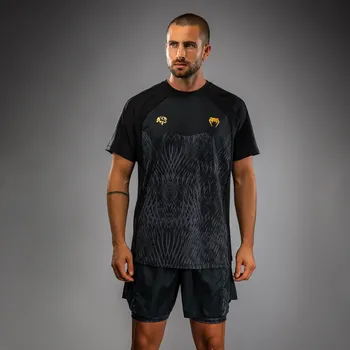 Pánské oblečení Pánské funkční Dry Tech tričko Venum x Chimaev Wild Borz - Black/Grey Velikost: L