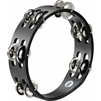 Perkuse MEINL CTA2S-BK Compact Tambourine (Stainless Steel)