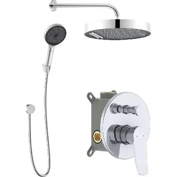 kielle Baterie pod omítku pro 2 spotřebiče, s příslušenstvím a s tělesem, chrom - 20627SP20