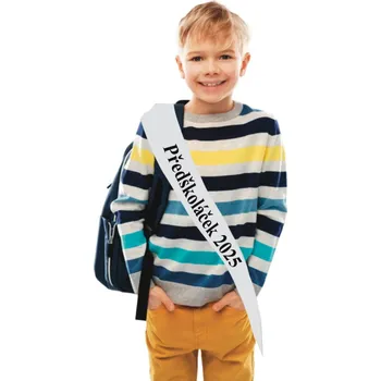 Party dekorace Šerpa - Předškoláček 2025 Světle modrá