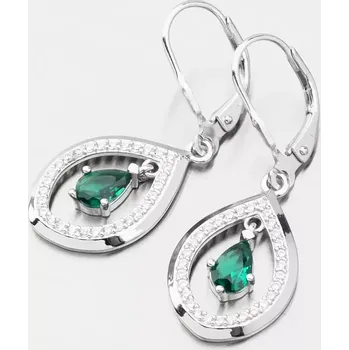 Šperk Dámské náušnice stříbro 925 zirkon visací PKL-2213