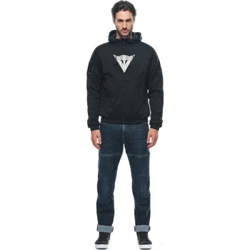 DAINESE DAEMON-X SAFETY HOODIE FULL ZIP # BLACK/BLACK/WHITE - 44