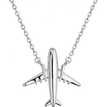 Oblečení a móda Stříbrný náhrdelník letadlo 62032