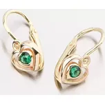 Dětské náušničky žluté zlato 585 zirkon 52DN-2752ZZEL