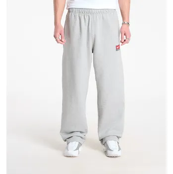 Tepláky Nike Solo Swoosh Men's Fleece Open-Hem Pants Dk Grey Heather/ White S