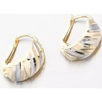 Náušnice Dámské náušnice zlato mix 585 gravírované 42-32563