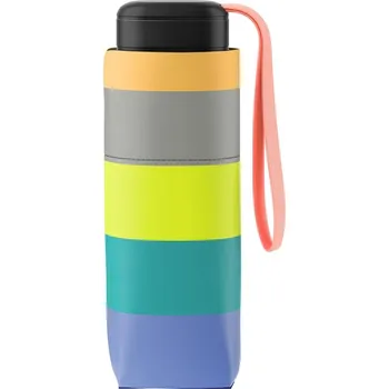 UNITED COLORS OF BENETTON Benetton deštník Skládací Barevný Multistripe Fresh Salmon Ultra Mini 17cm/87cm