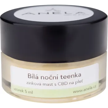 Pleťová kosmetika Anela BÍLÁ NOČNÍ TEENKA - zinková mast pro problematickou pleť se sklony k akné VZOREK
