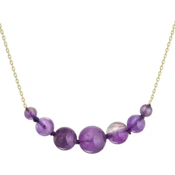 Oblečení a móda Pozlacený náhrdelník s ametystem 12187.3