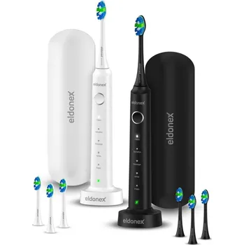 Péče o chrup ELDONEX ETB-1010-BW- SADA 2x Sonický kartáček SonicPro DuoPack IPX7 černá + bílá
