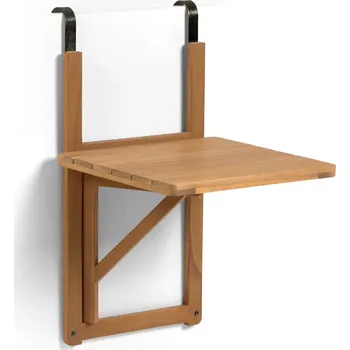 Zahradní stůl Kave Home Závěsný balkonový stolek 40x42 cm Amarilis – Rozbale(v)no, odřený, černé fleky