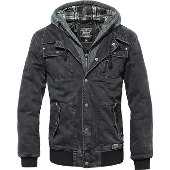 Pánské oblečení Bunda Brandit Dayton Jacket + Sweathood černá - Akce Velikost: M