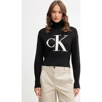 Pánský svetr Bavlněný svetr Calvin Klein Jeans LV047D349G černá 99X, vel. XXS