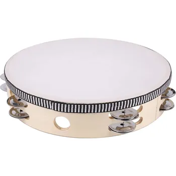 Tamburína GRV TB-1216H Tambourine With Head 12" (16 Jingles)