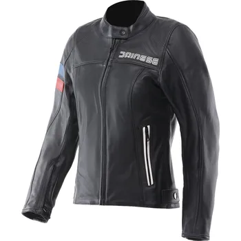Moto bunda DAINESE LEGGENDA LEATHER JACKET WMN BLACK - 54