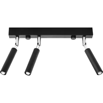 Stropní svítidlo Eyetech 3 černé moderní kovové do kuchyně a obýváku Sollux