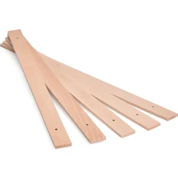 kreativní sada Metrie | Lamela na tvoření s 2 dírkami, buková, 3,2 mm x 16,0 mm x 250 mm, 100 ks