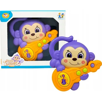 Hračka pro nejmenší Hrající opička s kytarou